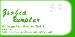 zsofia rumpler business card